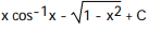 <strong>Evaluate the integral. - x dx</strong> A) B) C) D)