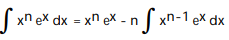 <strong>Use integration by parts to establish a reduction formula for the integral. - </strong> A) B) C) D)