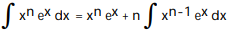 <strong>Use integration by parts to establish a reduction formula for the integral. - </strong> A) B) C) D)