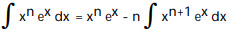 <strong>Use integration by parts to establish a reduction formula for the integral. - </strong> A) B) C) D)
