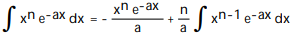 <strong>Use integration by parts to establish a reduction formula for the integral. - </strong> A) B) C) D)