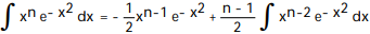<strong>Use integration by parts to establish a reduction formula for the integral. - </strong> A) B) C) D)