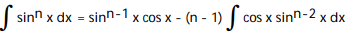 <strong>Use integration by parts to establish a reduction formula for the integral. - </strong> A) B) C) D)