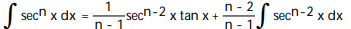 <strong>Use integration by parts to establish a reduction formula for the integral. - , n \neq 1</strong> A) B) C) D)