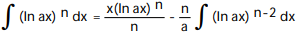 <strong>Use integration by parts to establish a reduction formula for the integral. - </strong> A) B) C) D)