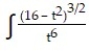 Integrate the function. -  dt