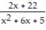 Give the appropriate form of the partial fraction decomposition. -