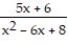 Give the appropriate form of the partial fraction decomposition. -