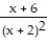Give the appropriate form of the partial fraction decomposition. -