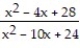 Give the appropriate form of the partial fraction decomposition. -