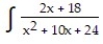 Express the integrand as a sum of partial fractions and evaluate the integral. - dx