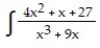 Express the integrand as a sum of partial fractions and evaluate the integral. - dx