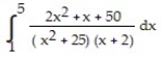 Express the integrand as a sum of partial fractions and evaluate the integral. -