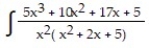 Express the integrand as a sum of partial fractions and evaluate the integral. - dx