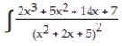 Express the integrand as a sum of partial fractions and evaluate the integral. - dx