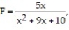Solve the problem by integration. -The force F (in N) applied by a stamping machine in making a certain computer part is where x is the distance (in cm) through which the force acts. Find the work done by the force from to