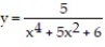 Solve the problem by integration. -Find the volume generated by revolving the first-quadrant area bounded by   and x = 5 about the y-axis.