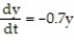 <strong>Solve the problem. -In a chemical reaction, the rate at which the amount of a reactant changes with time is proportional to the amount present, such that , when t is measured in hours. If there are of reactant present when t = 0, how many grams will be left after ? Give your answer to the nearest tenth of a gram.</strong> A) 3.7 g B) 11 g C) 7.3 g D) 0.1 g