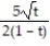 <strong>Evaluate the derivative. -f(t) = 5 </strong> A) B) C) D)
