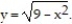 Find the volume of the described solid. -The solid lies between planes perpendicular to the x-axis at x = - 3 and x = 3. The cross sections perpendicular to the x-axis are semicircles whose diameters run from to