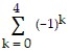 <strong>Express the sum in sigma notation. -1 - 4 + 16 - 64 + 256</strong> A) B) C) D)
