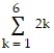 <strong>Express the sum in sigma notation. -2 + 4 + 6 + 8 + 10</strong> A) B) C) D)