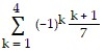<strong>Express the sum in sigma notation. -- + - + - </strong> A) B) C) D)
