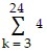 <strong>Evaluate the sum. - </strong> A) 88 B) 96 C) 84 D) 93
