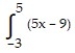  <strong>Express the limit as a definite integral.  -     \Delta   ; [ -3, 5]</strong> A)   dx B)   dx C)   dx D)   dx <div style=padding-top: 35px>  
