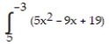 <strong>Express the limit as a definite integral.  -     \Delta   ; [ -3, 5]</strong> A)   dx B)   dx C)   dx D)   dx <div style=padding-top: 35px>  