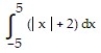 <strong>Graph the integrand and use geometry to evaluate the integral. - </strong> A) 70 B) 45 C) 35 D) 65