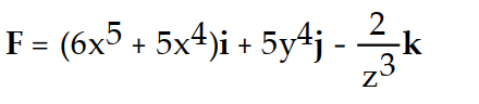 <strong>Find the gradient field F of the function f. -f(x, y, z) = + </strong> A) B) C) D)