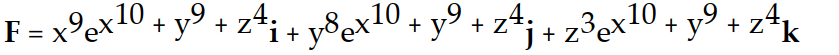 <strong>Find the gradient field F of the function f. -f(x, y, z) = </strong> A) B) C) D)