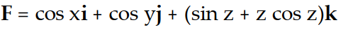 <strong>Find the gradient field F of the function f. -f(x, y, z) = z sin (x + y + z)</strong> A) B) C) D)