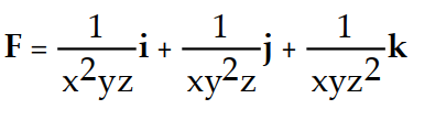 <strong>Find the gradient field F of the function f. -f(x, y, z) = </strong> A) B) C) D)