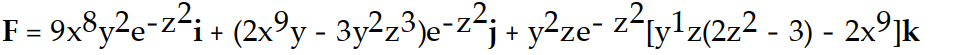 <strong>Find the gradient field F of the function f. -f(x, y, z) = ( - ) </strong> A) B) C) D)
