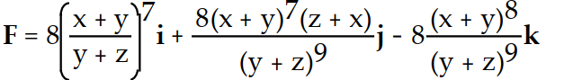 <strong>Find the gradient field F of the function f. -f(x, y, z) = </strong> A) B) C) D)
