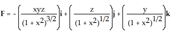 <strong>Find the potential function f for the field F. - </strong> A) B) C) D)