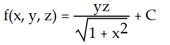 <strong>Find the potential function f for the field F. - </strong> A) B) C) D)