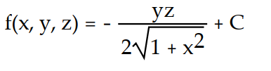 <strong>Find the potential function f for the field F. - </strong> A) B) C) D)