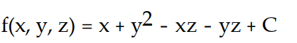 <strong>Find the potential function f for the field F. -F = (y - z)i + (x + 2y - z)j - (x + y)k</strong> A) B) C) D)
