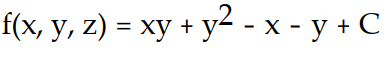 <strong>Find the potential function f for the field F. -F = (y - z)i + (x + 2y - z)j - (x + y)k</strong> A) B) C) D)