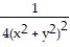 <strong>Using Green's Theorem, compute the counterclockwise circulation of F around the closed curve C. -F = - i; C is the region defined by the polar coordinate inequalities 1 \le r \le 4 and </strong> A) 65/96 B) 21/32 C) 0 D) - 21/32