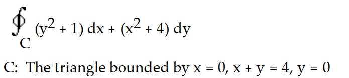 Apply Green's Theorem to evaluate the integral. - 