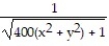  Evaluate the surface integral of G over the surface S. -S is the dome z = 3 - 10   - 10   , z  \neq  0; G(x, y, z) =   