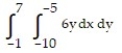 <strong>Choose the one alternative that best completes the statement or answers the question. Evaluate the integral - </strong> A) - 1800 B) - 600 C) - 960 D) 720