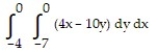 <strong>Choose the one alternative that best completes the statement or answers the question. Evaluate the integral - </strong> A) 27 B) 756 C) 108 D) 189