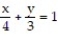 <strong>Express the area of the region bounded by the given line(s) and/or curve(s) as an iterated double integral. -The lines , , and </strong> A) B) C) D)