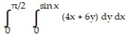 <strong>Write an equivalent double integral with the order of integration reversed. - </strong> A) B) C) D)