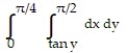 <strong>Write an equivalent double integral with the order of integration reversed. - </strong> A) B) C) D)